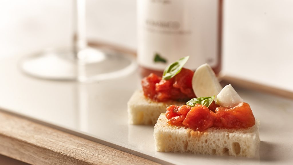 The bruschetta. Good in all sauces … but delicious with Italianavera.
