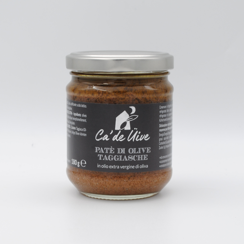 Étiquette de pâté d’olive. Ca d’olive 180g